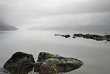 Nebel über Loch Lomond